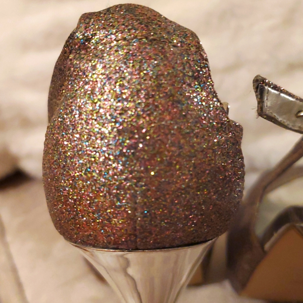 Guess Pink Glitter Stiletto Heels - Picture 7 of 9